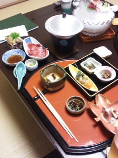 夕食写真三枚と朝食分一枚